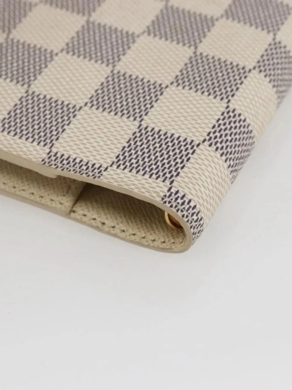 LOUIS VUITTON Damier Azur Agenda PM Day Planner Cover R20706 LV Auth 156116V